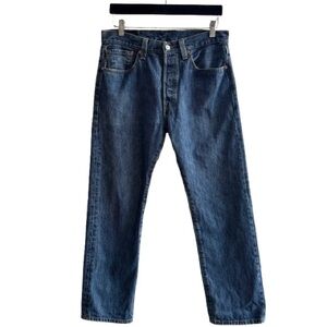 Vintage Levi’s 501 Original Fit Straight Leg Jeans Blue Denim Button Fly Classic